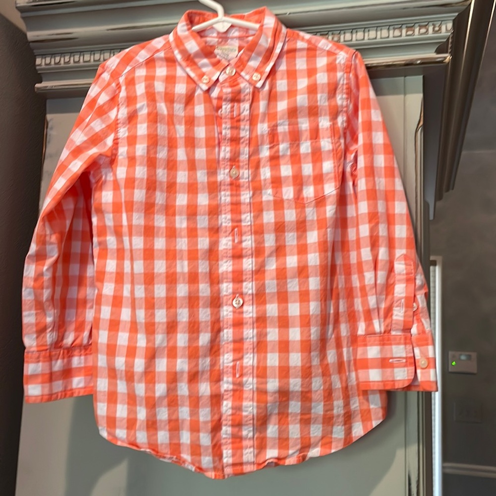 Boys CrewCuts Size4-5 Button Down Long Sleeve Shirt